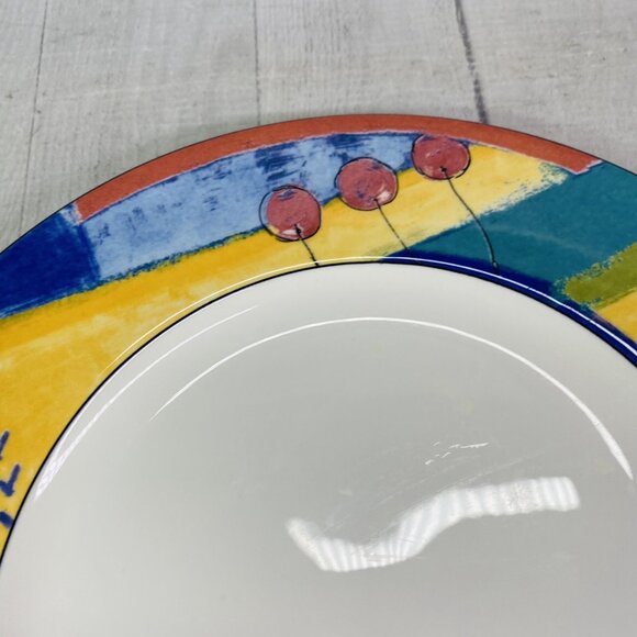 Mikasa HK 246 FORECAST Citrus Strong Chip Resistance China Dinner Plates Set 4 - Picture 13 of 16